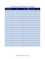 Printable Christmas Gift Order Tracker