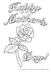 Mothers Day coloring page