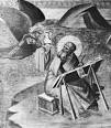  John the Apostle , Saint: writing the Book of Revelation ... 