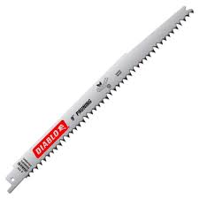 Fleam-ground reciprocating saw blade