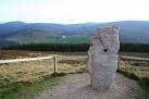 NJ2509 : A novel sculpture on the viewpoint overlooking Corgarff Castle - via Daymix