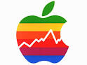 Apple stock is slightly up