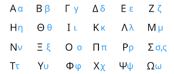 Image result for greek alphabet