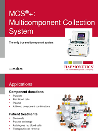 Image result for Haemonetics MCS