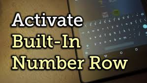 Image result for android keyboard number row