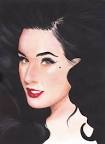 By Crystal Paloma - dita-von-teese-fanart-12