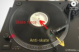 Anti-skating vinyl player