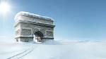 Pompes fun��bres sous la neige