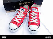 Red converse all star hi-res stock photography and images - Alamy