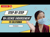 Easy Step-by-step RN License Endorsement to CA as a foreign grad ...