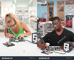 Image result for woman soldering