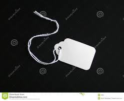 White Tag On A Black Background Stock Images - Image: 4004 - white-tag-black-background-04004