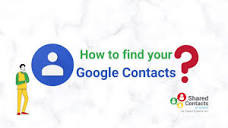 How to find your Google Contacts? | Access your Google Contacts ...