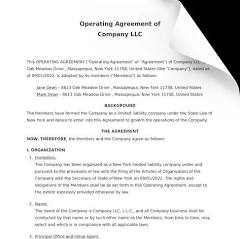 Generate a Free LLC Operating Agreement | Form Pros
