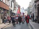 to the Old Town where Mediaeval fights took place. High Street, Hastings - via Daymix