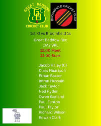 Image result for Great Baddow Cricket Club