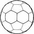 Soccer coloring page