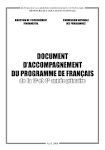 Programme de français pour les classes primaires de la 3ème et 4 ...