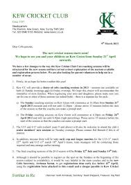 Image result for Kew Cricket Club