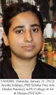 Ayesha Siddiqui represents PU,