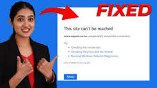 How to Fix This Site Can't be Reached Error | This Site Can't be ...