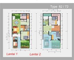 Denah Rumah Minimalis 2 Lantai Eksklusif