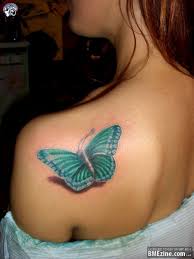 Blue Butterfly Tattoos