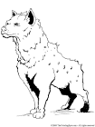 Hyena coloring page
