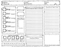 Image result for rpg character sheet