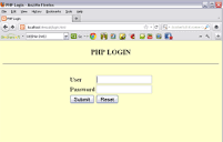 Create Login page using PHP