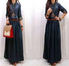 Baju Maxi Dress Jeans S138 Murah | kaoskeren.net | Maxi Jeans ...