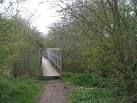 SK4475 : Cuckoo Way footbridge over the River Doe Lea - via Daymix