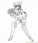 Mew Mew power coloring page