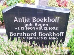 Grab von Antje Boekhoff (geb. Heyen) (01.12.1904-19.12.1972), Friedhof Plaggenburg