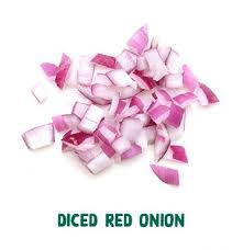 Red onion, diced