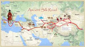 Image result for silk road map