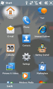 Image result for windows mobile 6.0 today screen