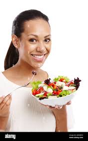 Image result for women eating salad and smiling