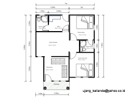 Sketsa Rumah Sederhana dengan Biaya Minimal - Gambar Denah Rumah