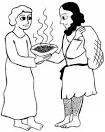 Jacob and Esau coloring page