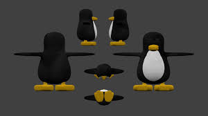 Image result for 3d linux penguin