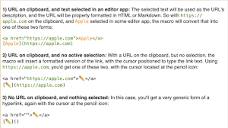MACRO: The Link Creator - Create Markdown or HTML links on the fly ...