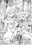 chen, yakumo ran, and yakumo yukari (touhou) drawn by katzeh ...