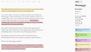 Hemingway Editor AI tool