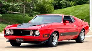Image result for Bright Red 1972 Mustang