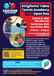 Image result for Kingfisher Reading Table Tennis Club