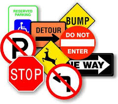 ประโยคภาษาอังกฤษ Traffic signs : ป้ายจราจร