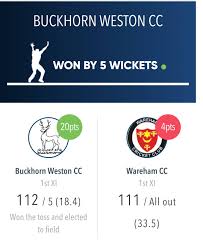 Image result for Buckhorn Weston Cricket Club
