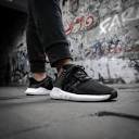 Adidas EQT Support 93/17 sz 8.5. Core Black Milled Leather BB1236 ...