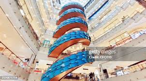 Image result for spiral escalator